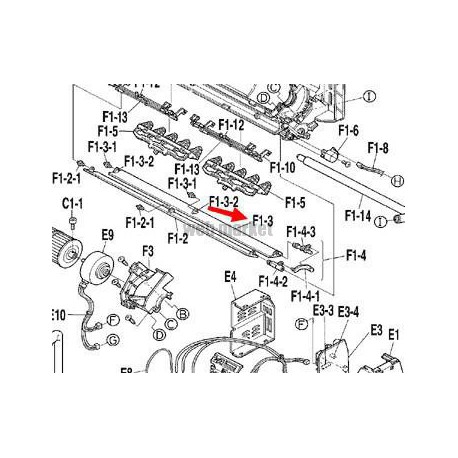 VOLET DE BALAYAGE ETROIT BAS FTX25J-Daikin