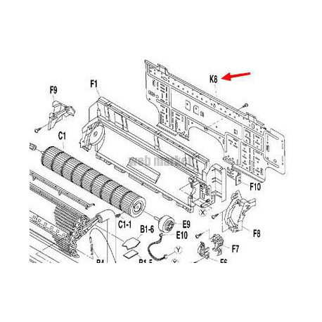 PLAQUE FIXATION EX1597273 FTX(K)S20-35D-Daikin