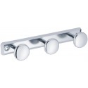 Porte-peignoir 3 têtes acier chromé réf. 823903