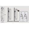 Console cloison légère type S et H pour radiateur REGGANE 3000 H 750 mm (par 2) CCL 175 / réf. AZ04BWCS50007501