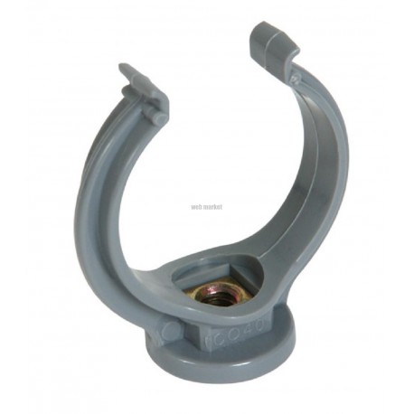 Collier lyre - CO63 - polypropylène gris - Ø 63 mm