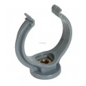 Collier lyre - CO63 - polypropylène gris - Ø 63 mm