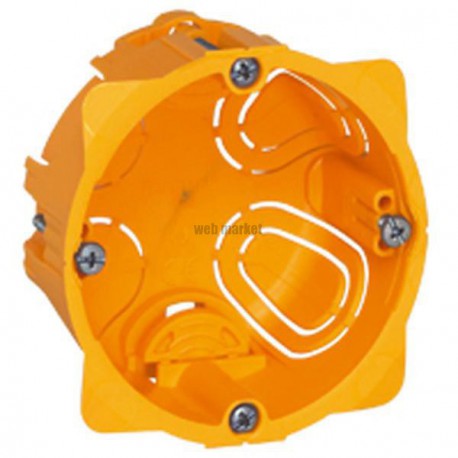 Boîte à encastrer ronde pour cloison sèche - 1 poste - ø 67 mm x 40 mm