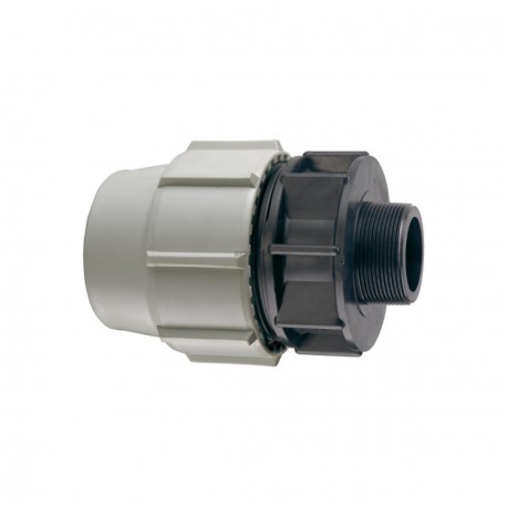 RACCORD MALE PP D63 X 2