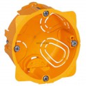Boîte d'encastrement monoposte Batibox - cloisons sèches - 1 poste ou 2 modules - profondeur 40 mm Réf 080041