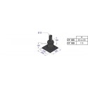 Terminal avec solin flexible diamètre 80-60mm colis DY185 Réf 84887585