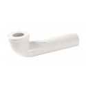 Pipe longue pour WC Ø 85/107 mm - CTW3340 - PVC blanc - raccord Ø 100 mm - L. 400 mm