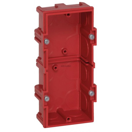 Boîte multiposte Batibox - maçonnerie - 2 postes 4/5 mod - vert/horiz -prof. 40 - Ref.080142