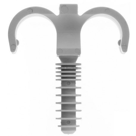 Collier cheville RAMCLIP double D25mm boîte 100 pièces, réf. 56825