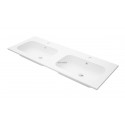 Plan de toilette Seducta2 120 cm en synthèse double vasques