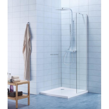 Paroi de douche de face fixe DOMINO 50cm