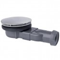 Membrane slim dôme métal pour receveur diamètre 90 mm laiton chromé réf 30720269