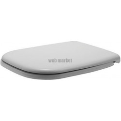 Abattant frein de chute d-code Compact blanc charnière inox réf. 67390099