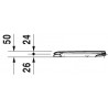 Abattant standard d-code Compact, blanc charnière inox réf. 67310099