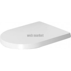 Abattant standard Me by Starck blanc charnière inox réf. 20010000