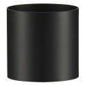 Adaptateur émaillé 7 / 10e soudé en continue femelle - femelle, diamètre 130 mm, noir mat (RAL 9019) A 130F 130F ENM / réf. 5