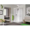 Cabine de douche Kineprime 80 coulissant bas transparent mécanique réf. CA530MTN