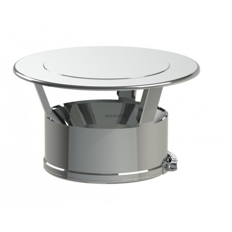 Chapeau plat inox Duoten 130 - 180 + bride Réf 594138