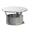 Chapeau plat inox Duoten 200 - 250 + bride Réf 594208