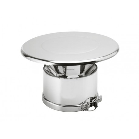 Chapeau plat inox Duoten diamètre 80 / 130 Réf 594088