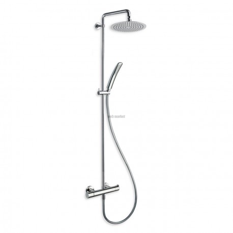 Colonne de douche thermostatique new day nf c 2 chrome réf. ND45851