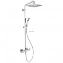 Colonne de douche thermostatique quarelo 250 complete chrome réf. QD47851