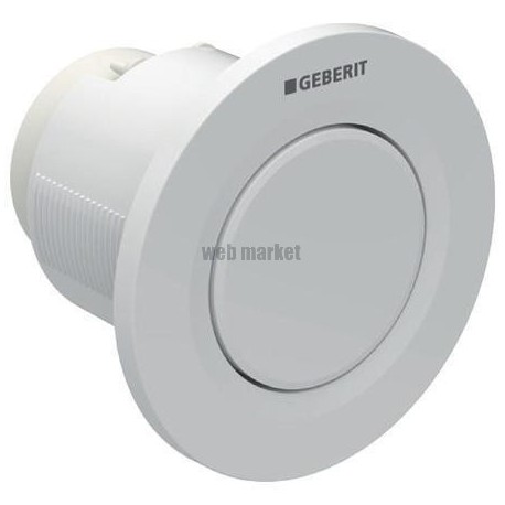 Commande déportée type 01 pneumatique simple touche encastré, chromé brillant réf 116040211