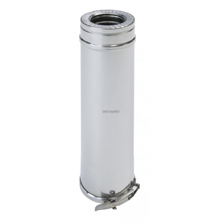 Conduit 500 mm Duoten inox 316 / 304 diamètre 80 / 130 Réf 502088