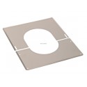 Conduits pellets - double paroi inox plaque de finition 0° a 30° inox 130 réf. 482013