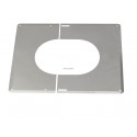 Conduits pellets - double paroi inox plaque de finition 30° a 45° inox 130 réf. 482313