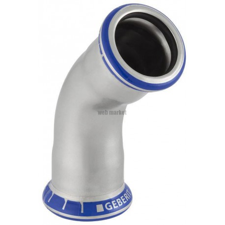 Coude 45° D18mm, acier inox Réf 30603
