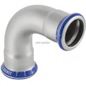 Coude 90° D22mm, acier inox Réf 30104
