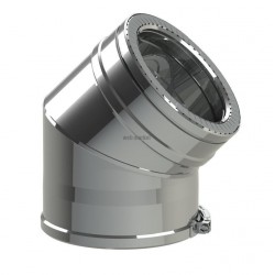 Coude à 45° Duoten Inox316/I304 130 - 180 Réf 505138