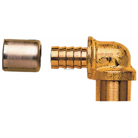 Coude à sertir à souder DN12 CU14 Réf 523316-EB50