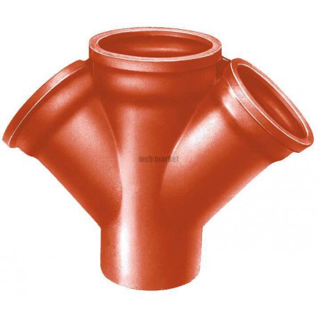 Embranchement Culotte double SME à 45° en fonte diamètre nominal 150-150mm Réf. 156250 PAM