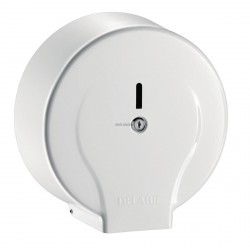 Distributeur de papier WC moyen modèle, avec serrure chromée et contrôle de niveau, modèle pour bobine 200 m, D 220, profonde