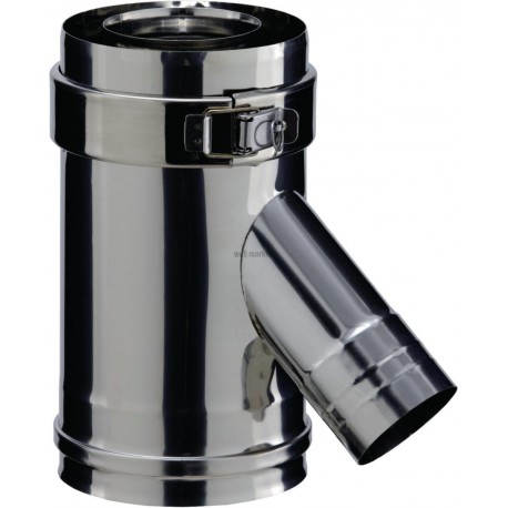 Elément droit PGI prise d air 135°, diamètre 80 / 130 mm EDPA135 80 PGI / réf. 37080789