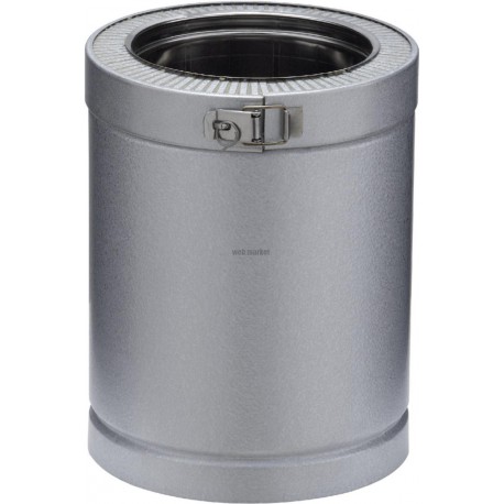 Elément droit Therminox ZI longueur 25 cm diamètre 150 mm Réf ED 250 150 ZI / 23150003