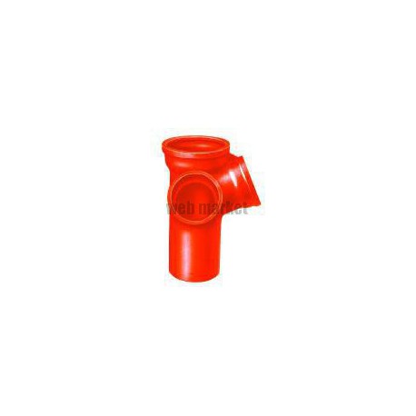 Embranchement Culotte double d équerre SME à 68° en fonte diamètre nominal 125-100mm Réf. 156193 PAM