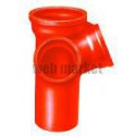Embranchement Culotte double d équerre SME à 68° en fonte diamètre nominal 125-100mm Réf. 156193 PAM
