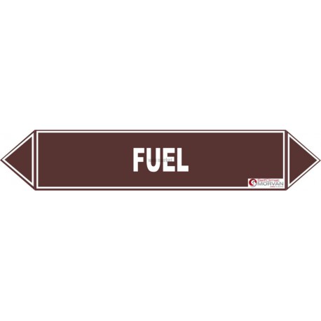Etiquette fuel 100x30x10mm paquet de 5 pièces Réf 215639