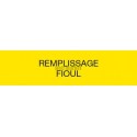 Etiquette non autocollante Remplissage Fioul Réf 215264