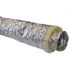Gaine souple isolée M0/M1 épaisseur 50mm diamètre 160mm longueur 10m Réf ACOF-M0/M1-50-160