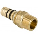 Jonction filetée Mepla D20-3/8mm, laiton Réf 612.534.00.5
