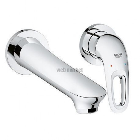 Mitigeur monocommande 2 trous lavabo Taille M Eurostyle Chromé 19571003