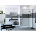 Paroi de douche en verre Classics 2 Easy entry paroi latérale pour porte coulissante réversible 95X11X214 chromé Réf. C25403069322