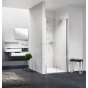 Paroi de douche Young 2 1bs 77 gauche extensible 77-81cm verre trempe transparent silver réf Y21BS77S1B