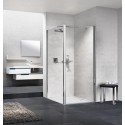 Paroi de douche Young 2 f1b 77 extensible 77-79cm verre trempe transparent silver réf Y2F1B771B