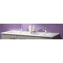 Plan en résine ANGELO 2 Cuves. profondeur 46 cm .largeur : 120 cm. blanc réf. A0583280