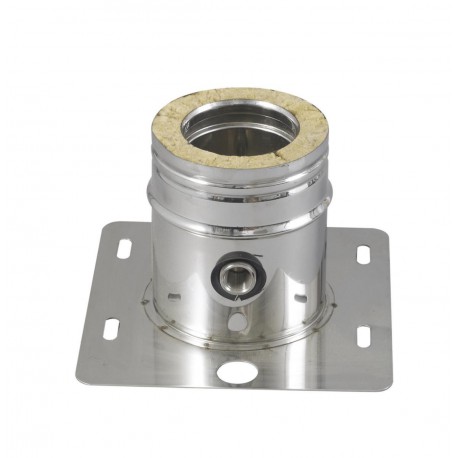 Plaque de base purge inox 316-304 diamètre 80-130mm Réf 548088